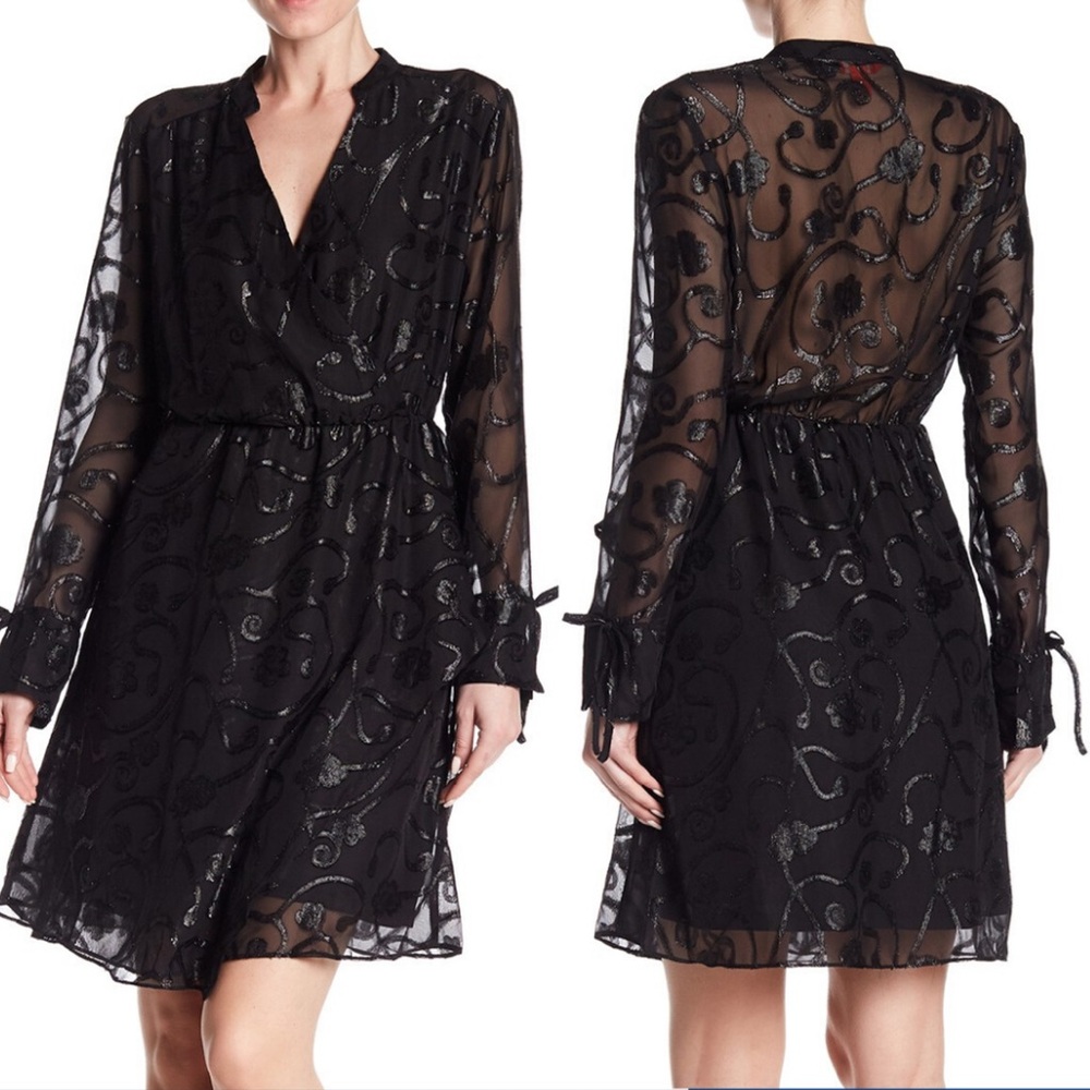 CLEAROUT NWT Joe fresh flutter black dress Large